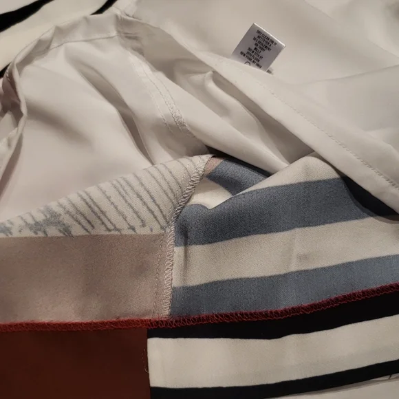 MILLY NEW Dress Striped ColorBlock Sheath Back Zip Women's 8 USA Sexy! - Picture 14 of 14